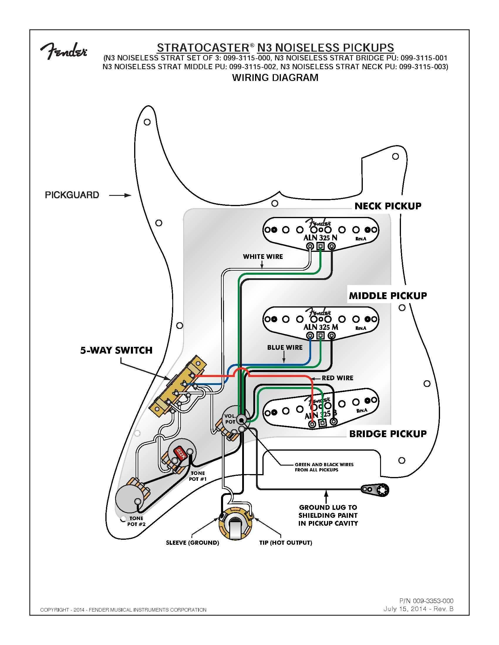 Strat Pickup Wiring Diagram